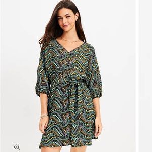 Loft petite dolman sleeve knee length dress